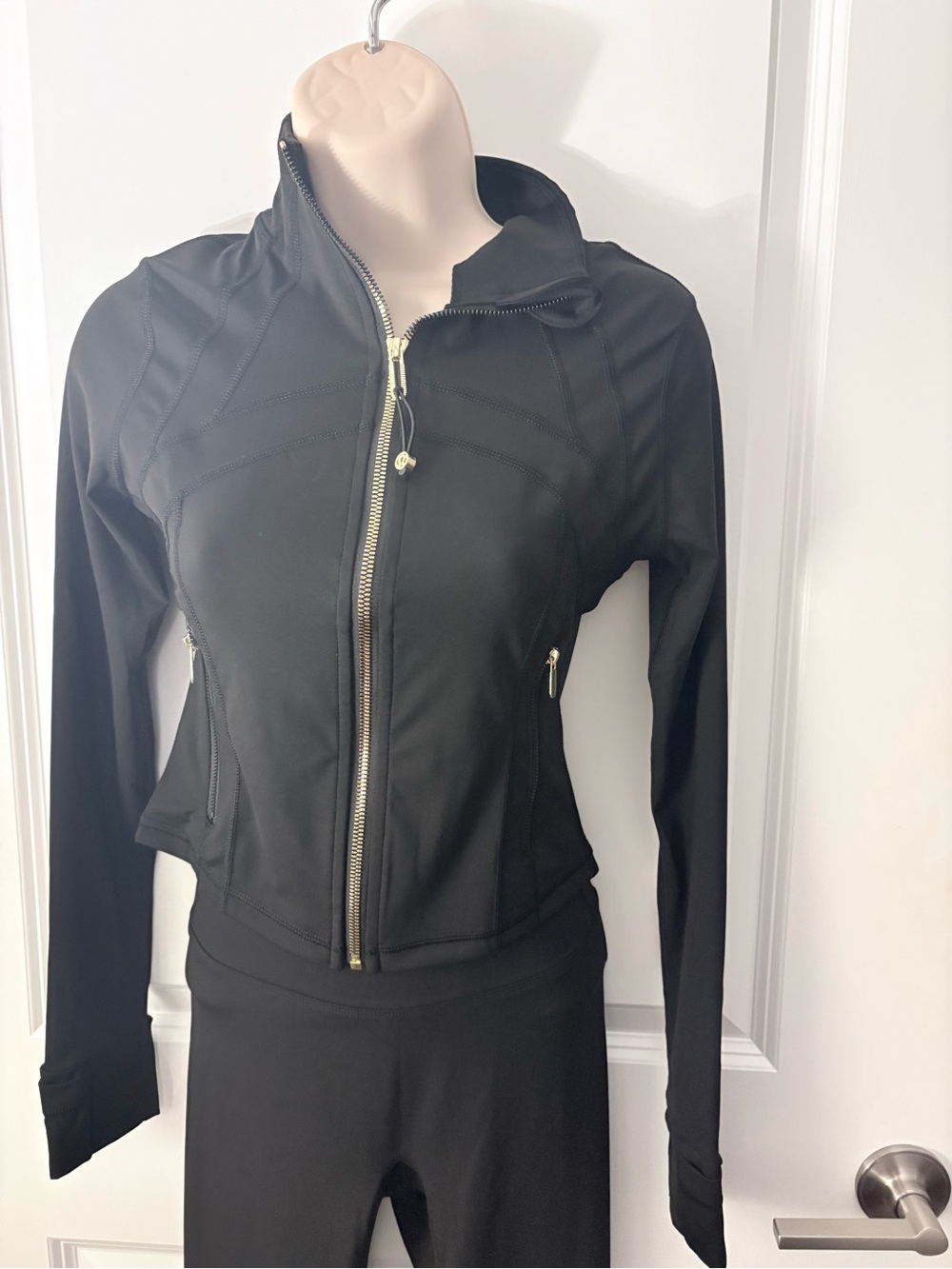 Black Women's Zip-Front Active Jacket